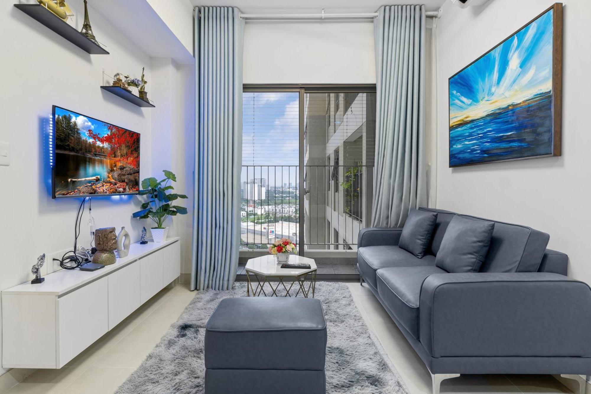 Cozy 2 Bedrooms Condo In T1 Masteri Thao Dien, Fully Furnished With Full Amenities Хошимин Экстерьер фото